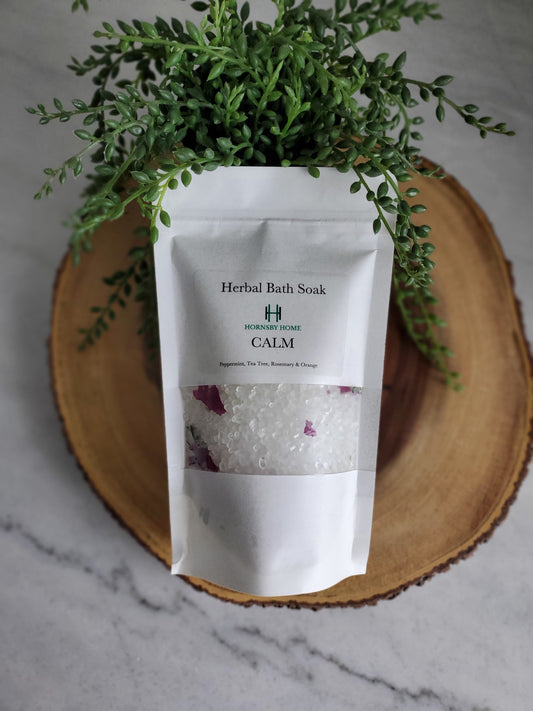 CALM - Peppermint + Tea Tree + Rosemary + Orange Soak